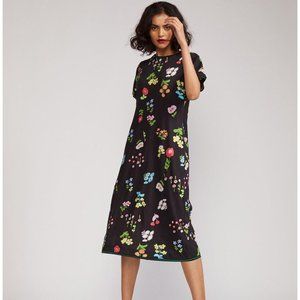 Cynthia Rowley Floral Print Midi Length Dress